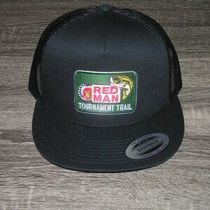 Texaco Oil & Gas Patch on Trucker Hat Yupoong Classic 6006 Snapback Black/White